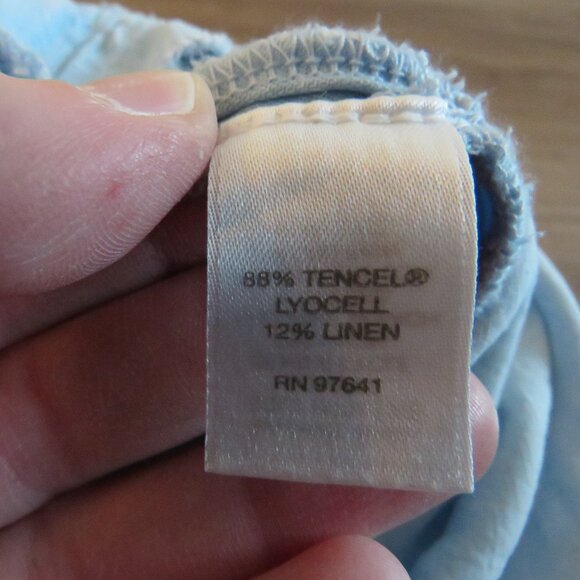 J. JILL Light Denim Maxi Chambray Dress Coastal Lagenlook Minimalist Size XL P - Picture 15 of 15